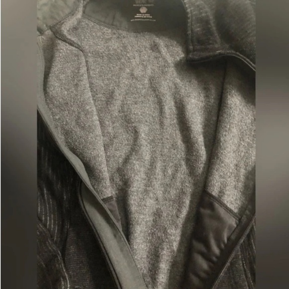 Mountain Hardwear Wool Blend Full Zip Cardigan Sweater Jacket in Black Sz Small - Picture 6 of 8